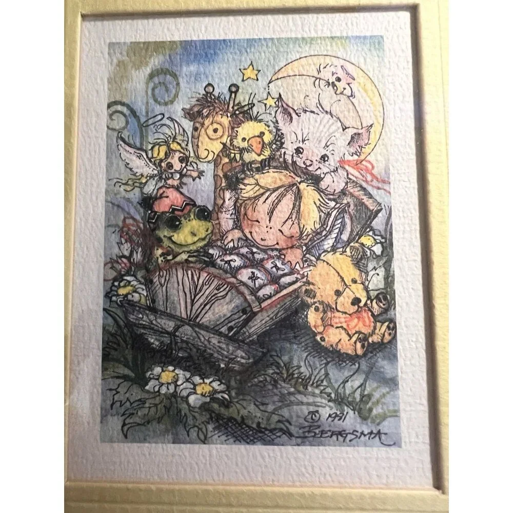 Jody Bergsma Vintage Lithographs Limited Edition 1981 1982 Lot of 2‎